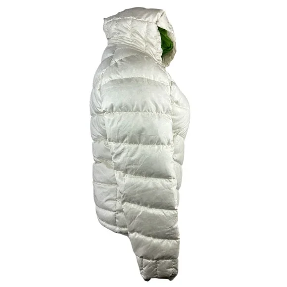 Patagonia Pipe Down Puffer Goose Insulated Coat Off White Women's Medium *Flawed - Picture 11 of 16